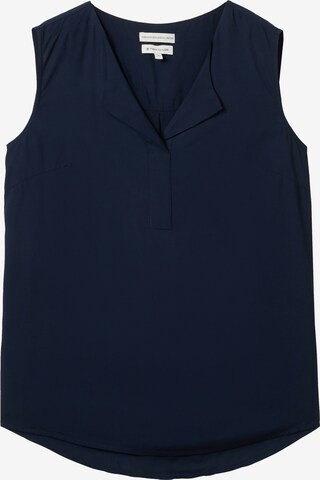 TOM TAILOR Blouse in Blauw: voorkant