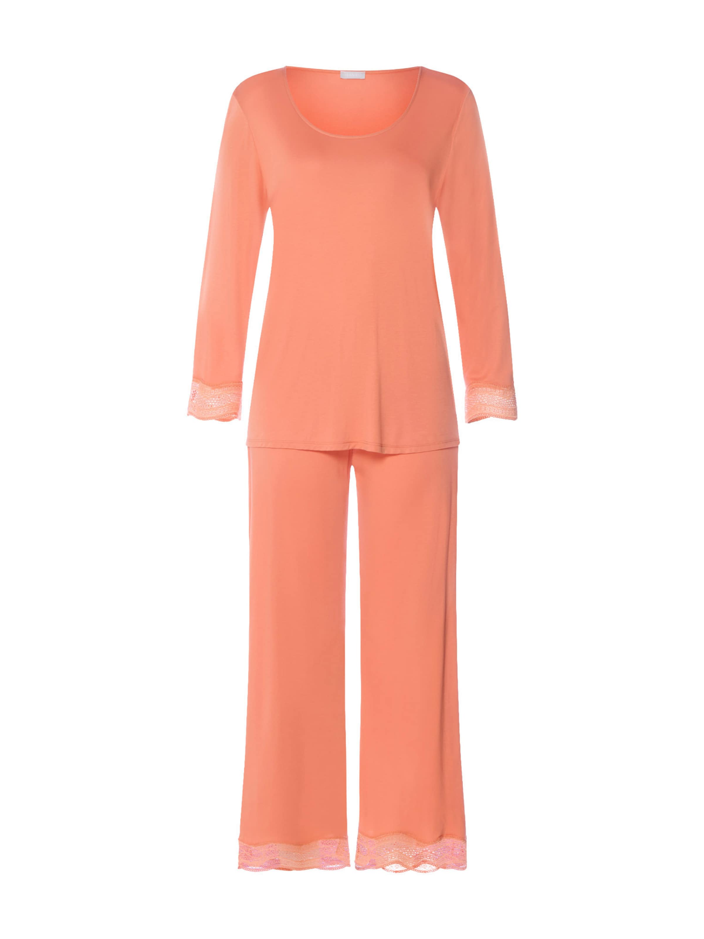 Pyjama ' Ciri Nightwear ' Hanro en orange : devant