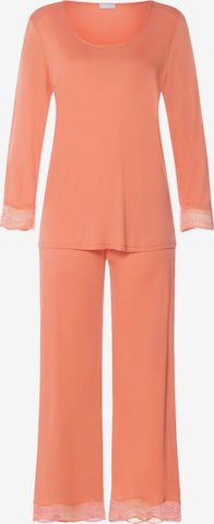 Pyjama ' Ciri Nightwear ' Hanro en orange : devant
