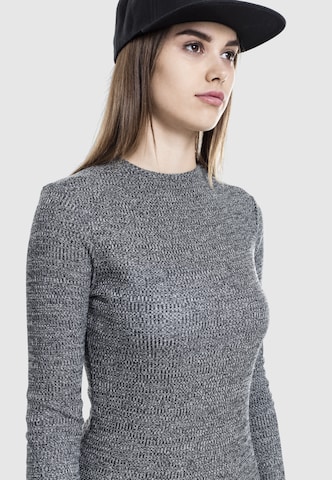 Urban Classics Šaty ' Ladies Rib Dress ' – šedá