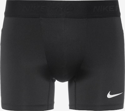 NIKE Sportunterhose 'Pro' in schwarz / weißmeliert, Produktansicht