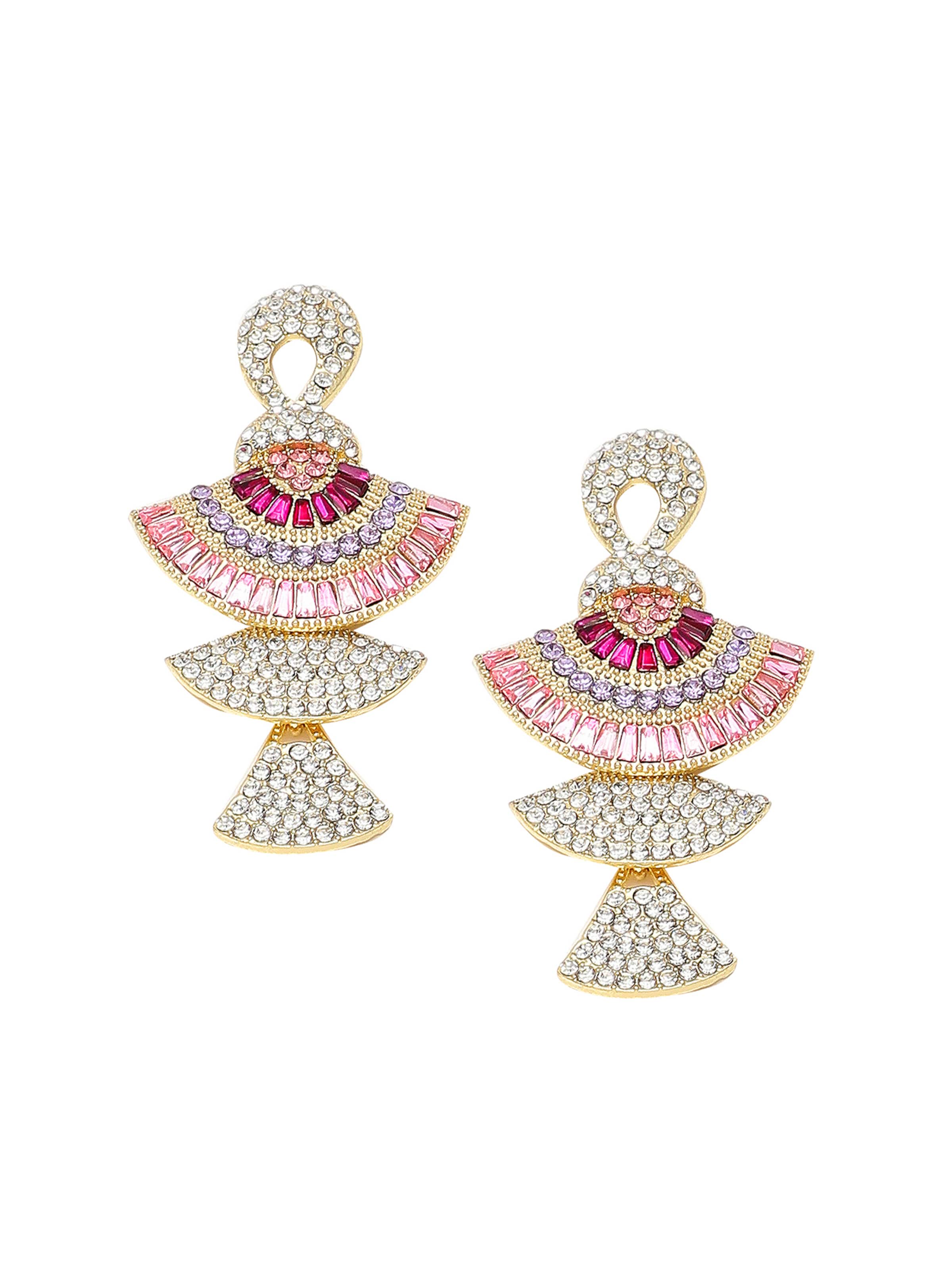 SOHI Náušnice 'Ajmal' – mix barev: přední strana