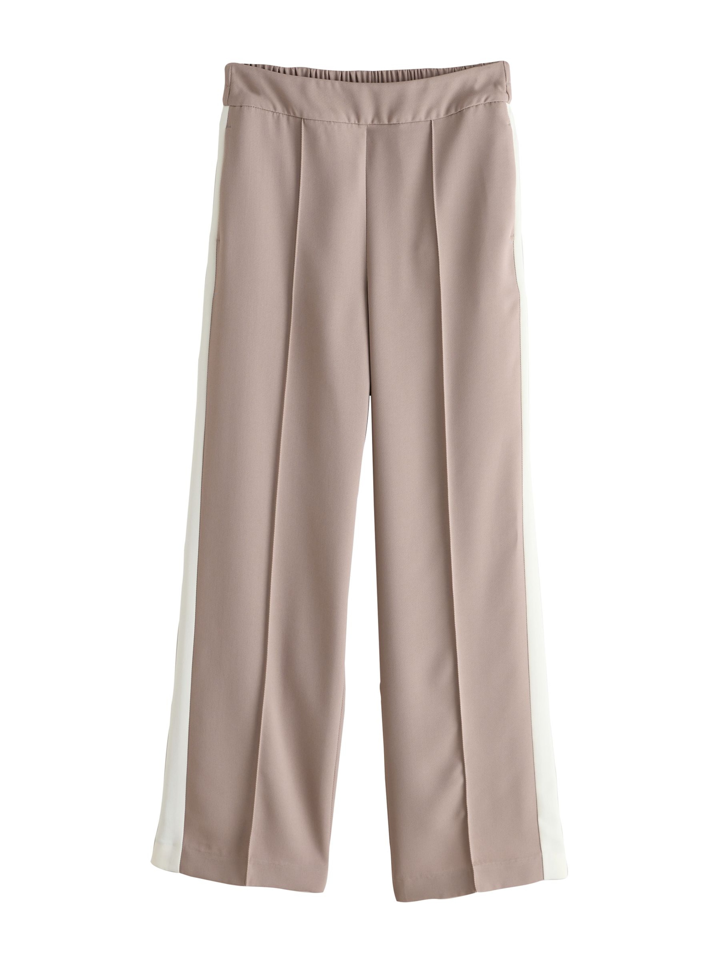 Wide Leg Pantalon à plis Next en beige : devant