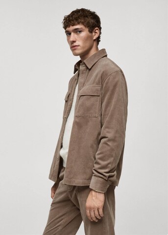 MANGO MAN Comfort Fit Hemd 'Pietro' in Grau