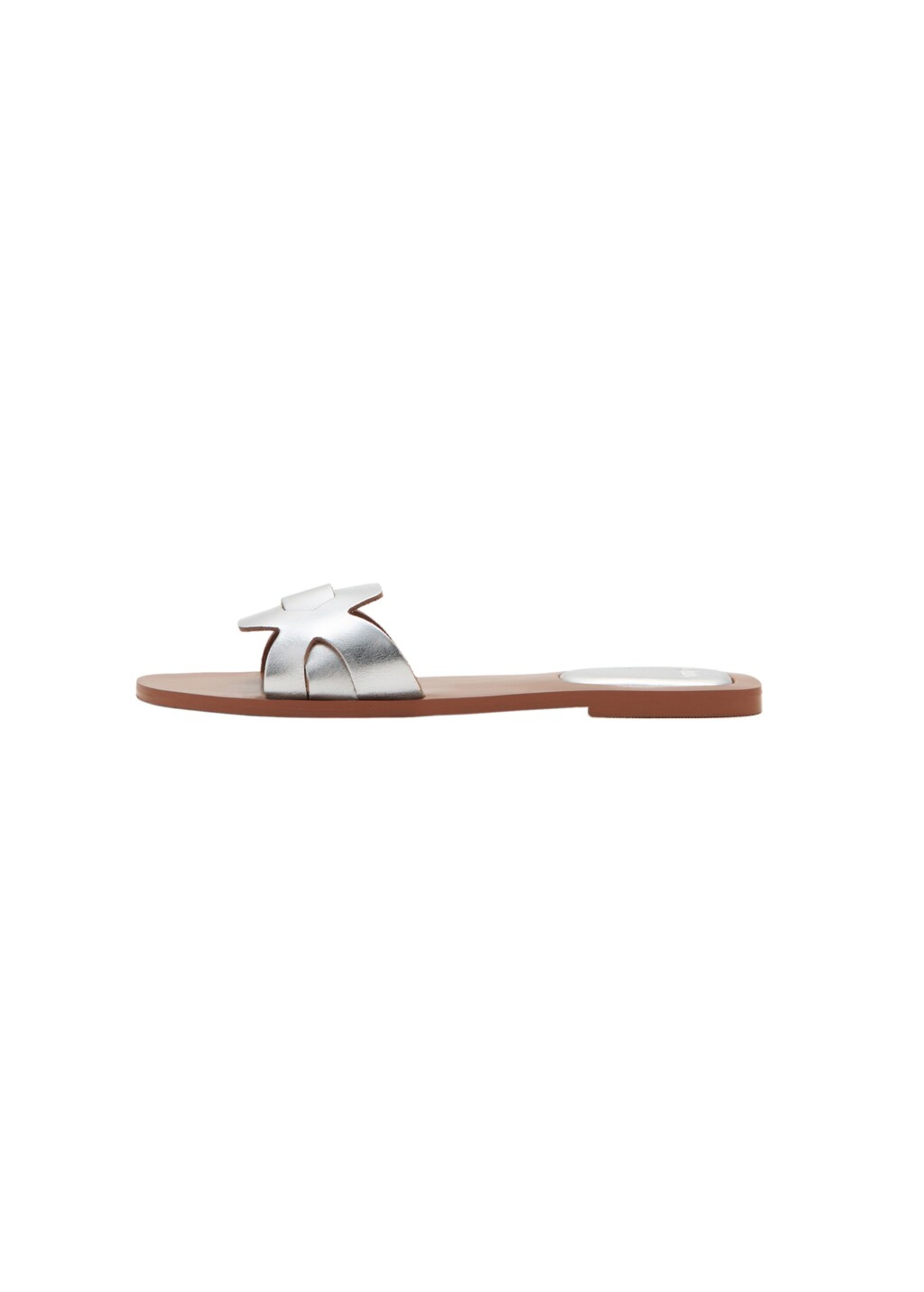 MANGO TEEN Sandals in Silver: front