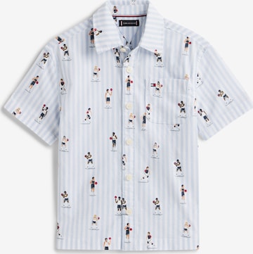 mėlyna TOMMY HILFIGER Patogus modelis Marškiniai 'FLEX ITHACA': priekis