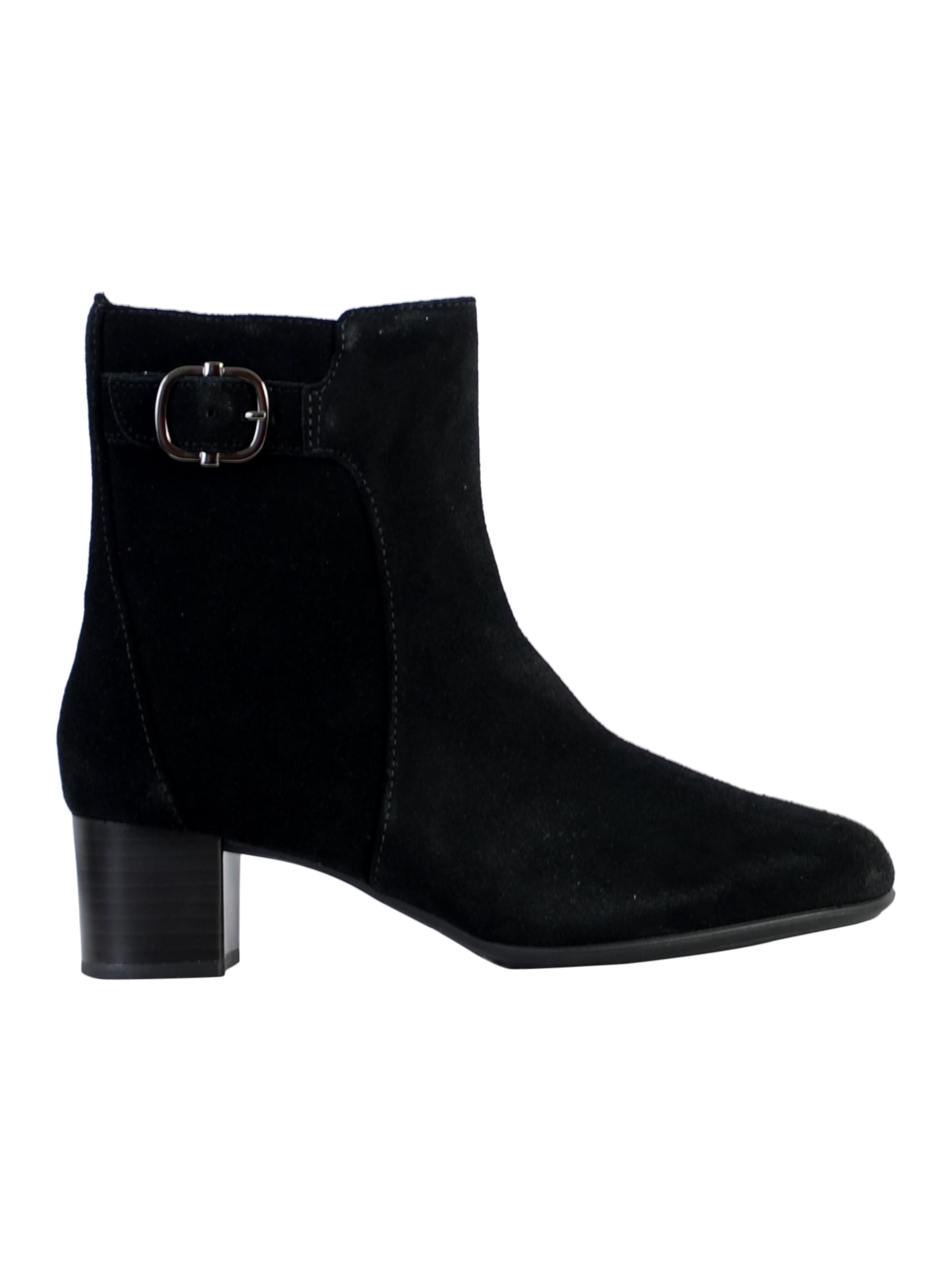 CLARKS - Botas de tobillo 'Stiefelette mit Lederabsätzen Linnae Up' en negro