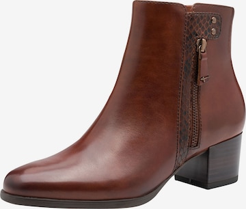 Bottines Tamaris en marron : devant