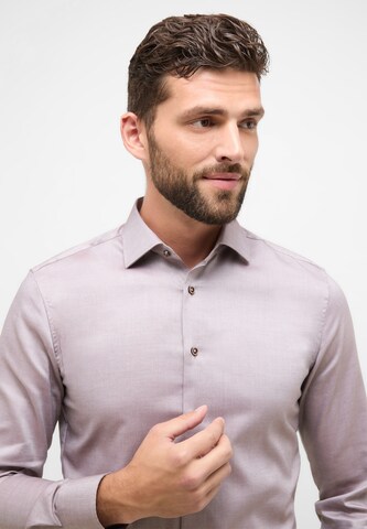 ETERNA Slim Fit Hemd in Braun