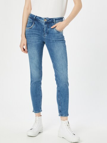 MOS MOSH Skinny Jeans in Blauw: voorkant
