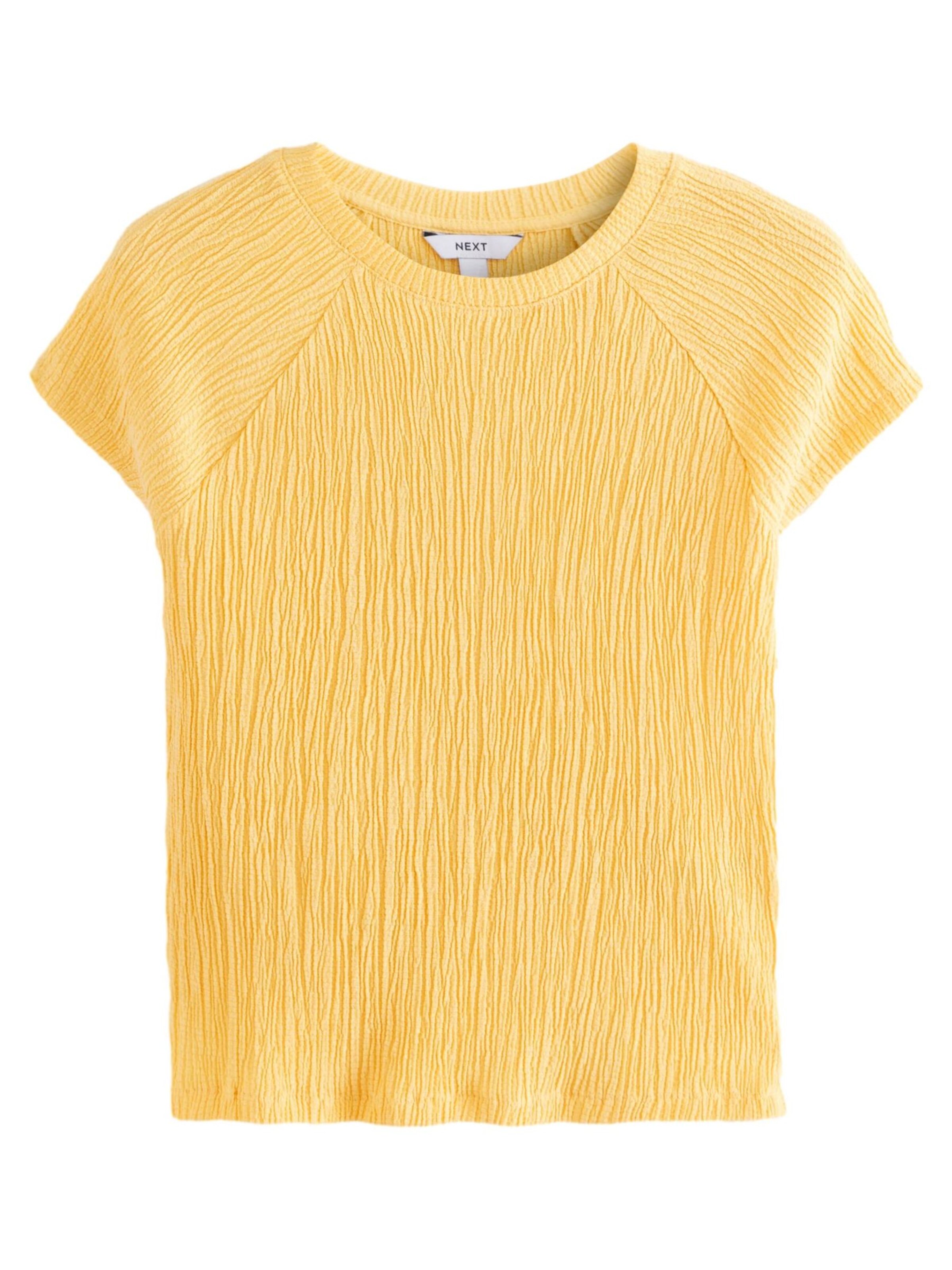 Next T-Shirt in Gelb: Vorderseite