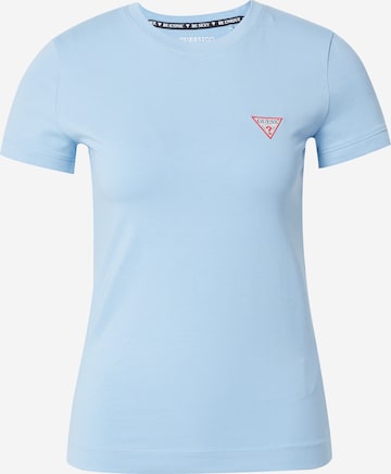 T-shirt GUESS en bleu : devant