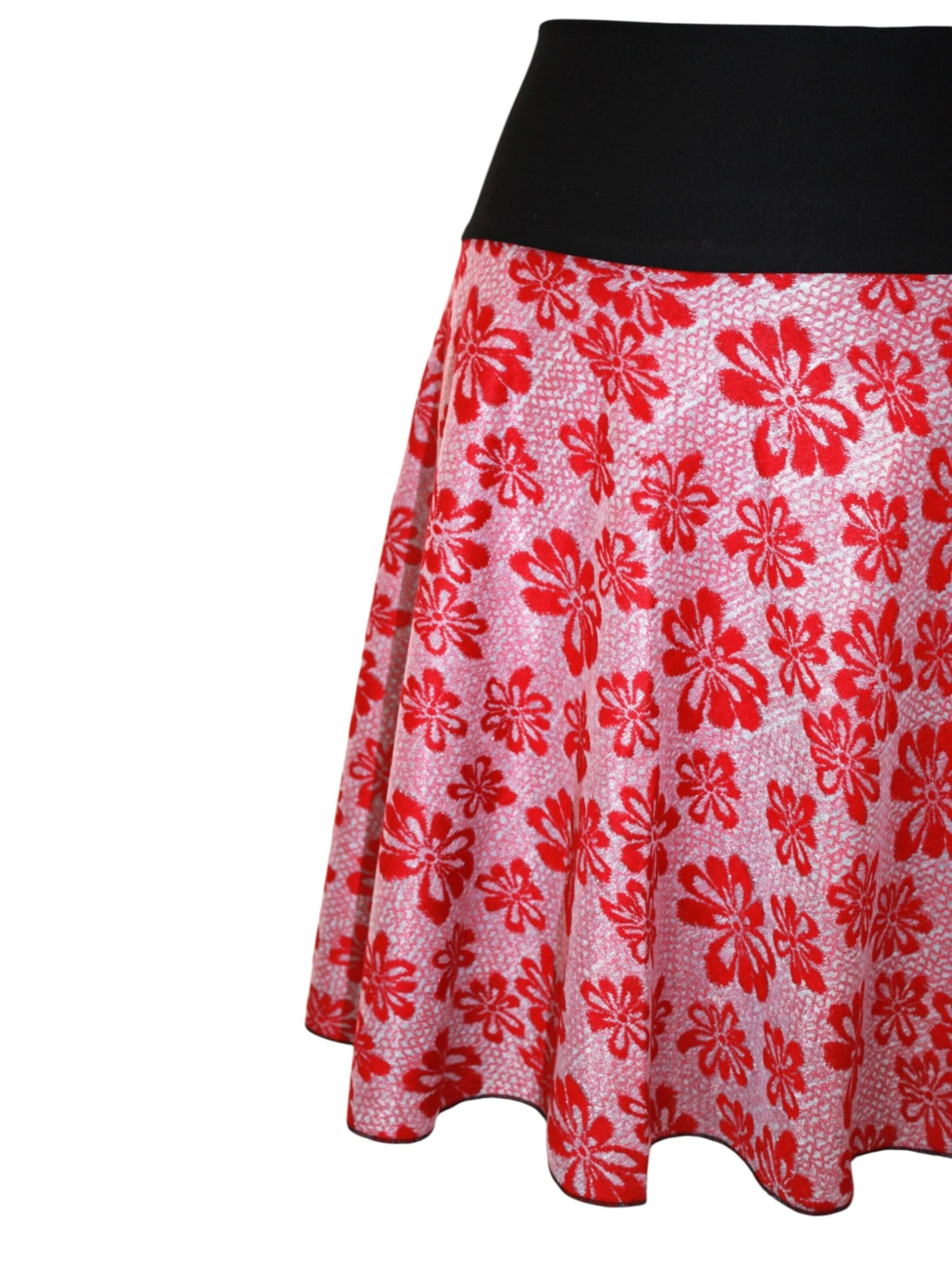 dunkle design Skirt 'Flower' in Red