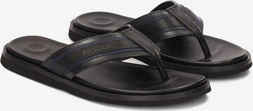 Kazar T-Bar Sandals in Black