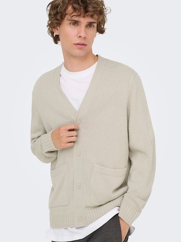 Only & Sons Cardigan 'MAJOR' i grå