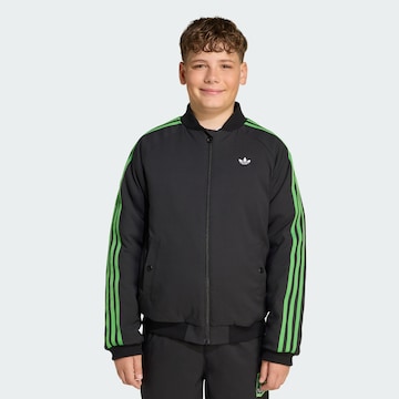 Veste mi-saison 'x Minecraft' ADIDAS ORIGINALS en noir : devant