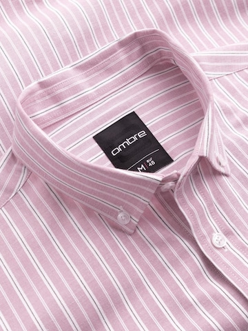 Ombre Regular fit Button Up Shirt in Pink