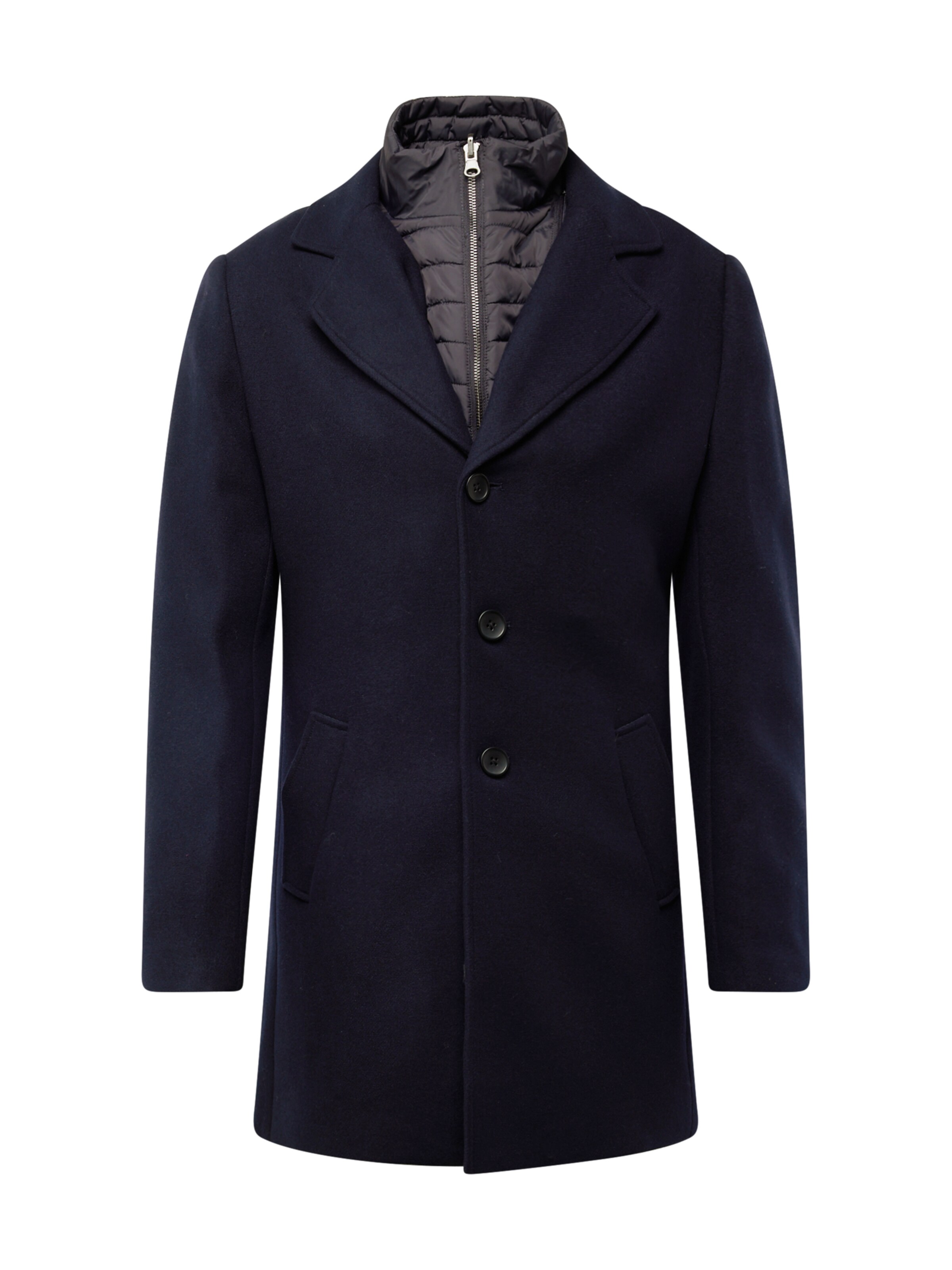 Bruun & Stengade Демисезонное пальто в Синий: спереди