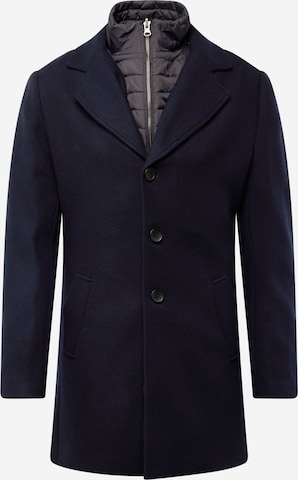 Bruun & Stengade Between-Seasons Coat in Blue: front