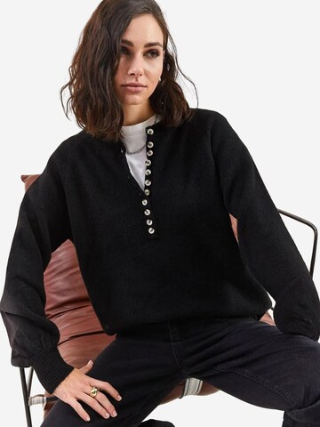 Bianco Lucci Pullover 'Pullover'‌‌‌‌‌‌ in Schwarz