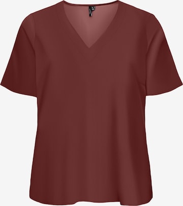 Vero Moda Curve Top in Brown: front