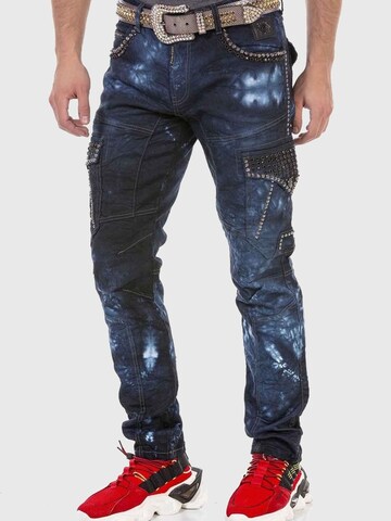 Coupe slim Jean CIPO & BAXX en bleu