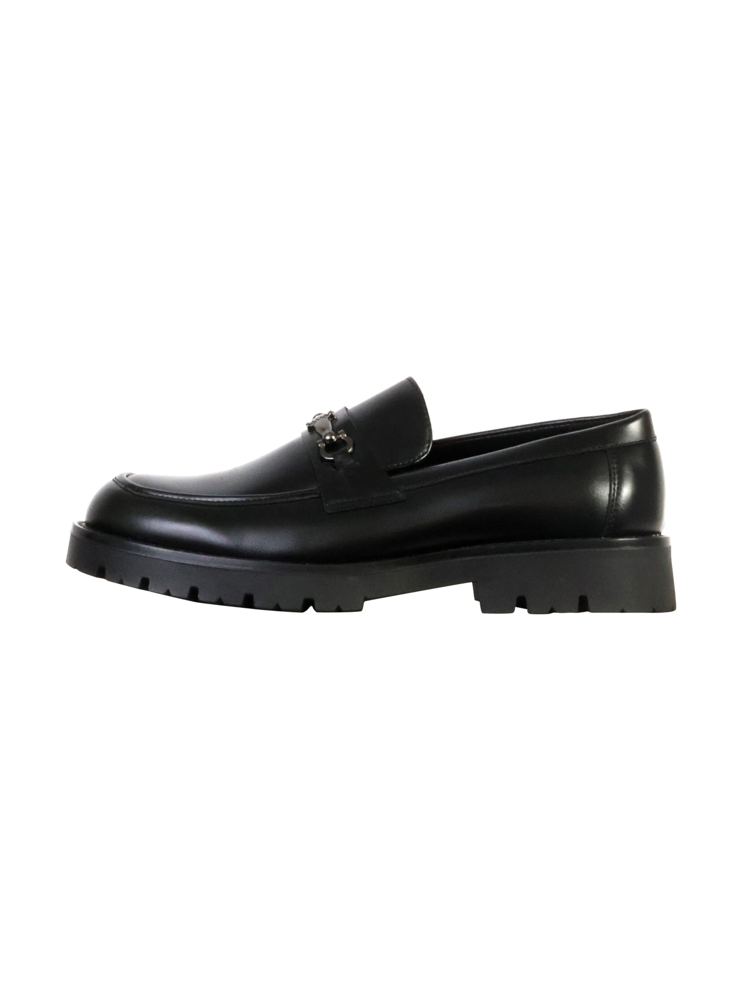 Elong Classic Flats in Black: front