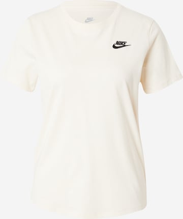 Nike Sportswear Тениска 'Club Essential' в бяло: отпред