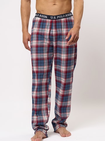 U.S. POLO ASSN. Pyjamahousut 'Charly' värissä sininen: etupuoli