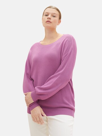 Tom Tailor Women + Sweater in Purple: front
