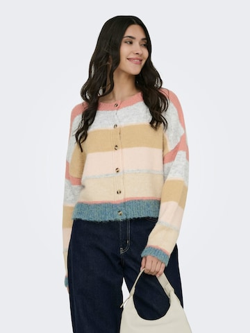 Jaqueline de Yong Gebreid vest 'Cassidy' in Roze: voorkant