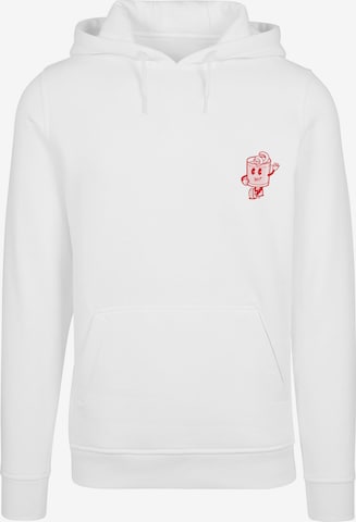 Felpa 'Negroni Please' di Mister Tee in bianco: frontale