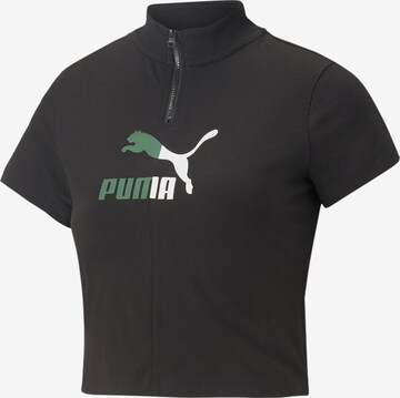 PUMA Shirt 'Classics Archive Remastered' in Zwart: voorkant