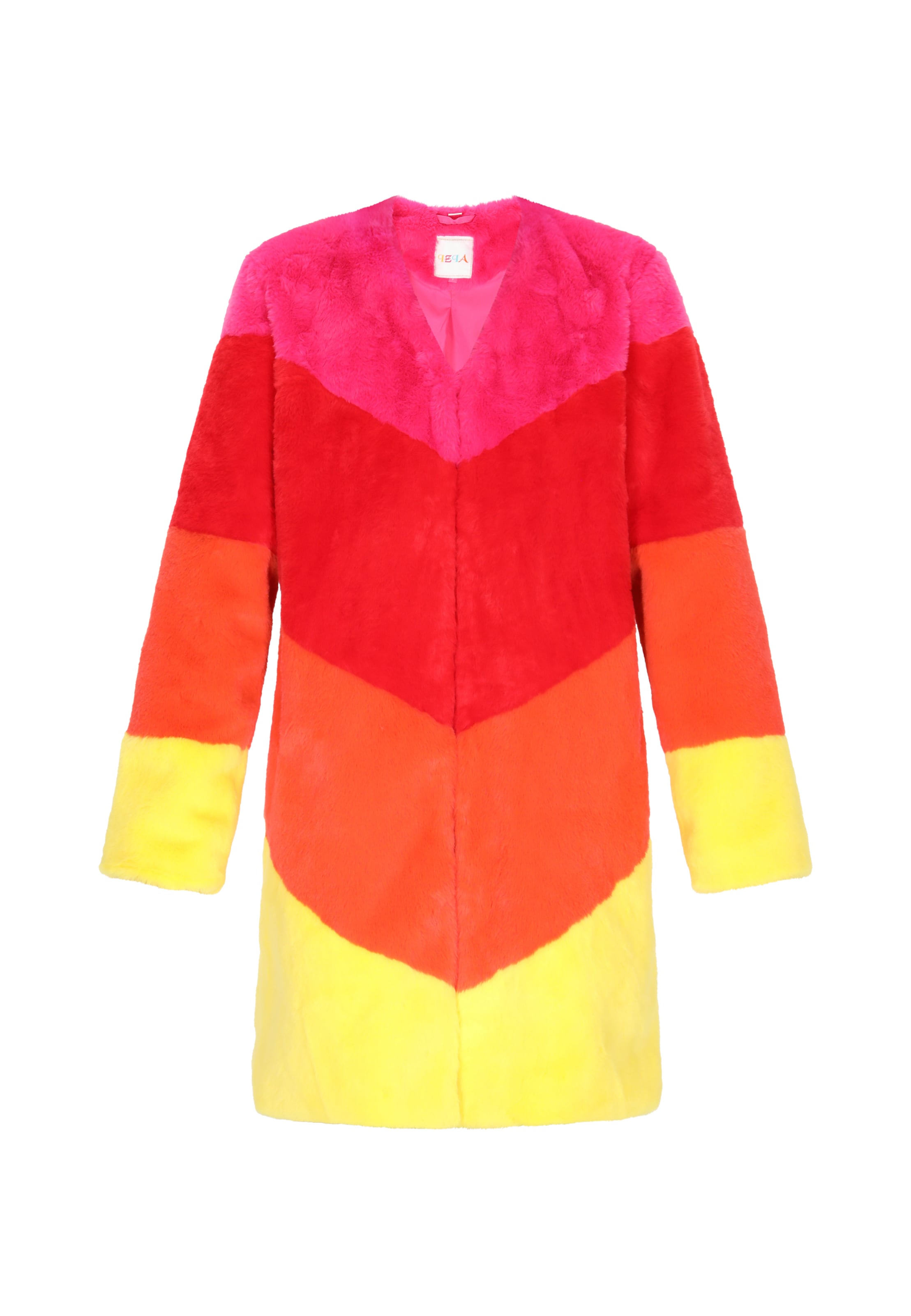 IZIA Prechodný kabát - žltá / oranžová / tmavoružová / červená, Produkt