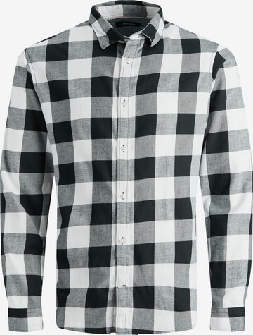 Chemise 'Gingham' Jack & Jones Junior en blanc : devant