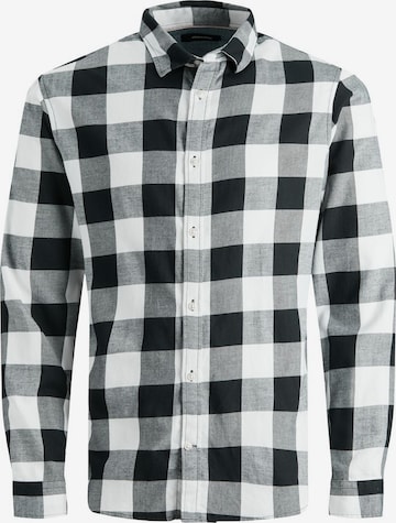 Jack & Jones Junior Πουκάμισο 'Gingham' σε λευκό: μπροστά