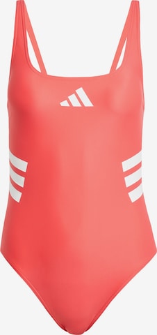 ADIDAS PERFORMANCE Sportbadeanzug '3-Stripes U-back' in Rot: Vorderseite