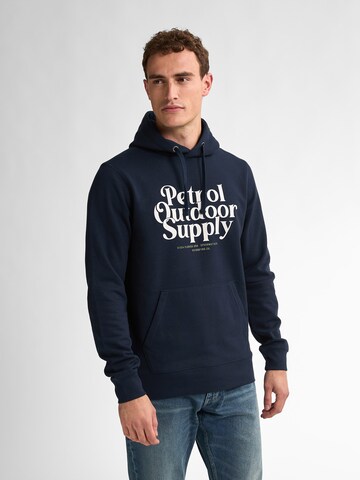 Petrol Industries Sweatshirt in Blauw: voorkant