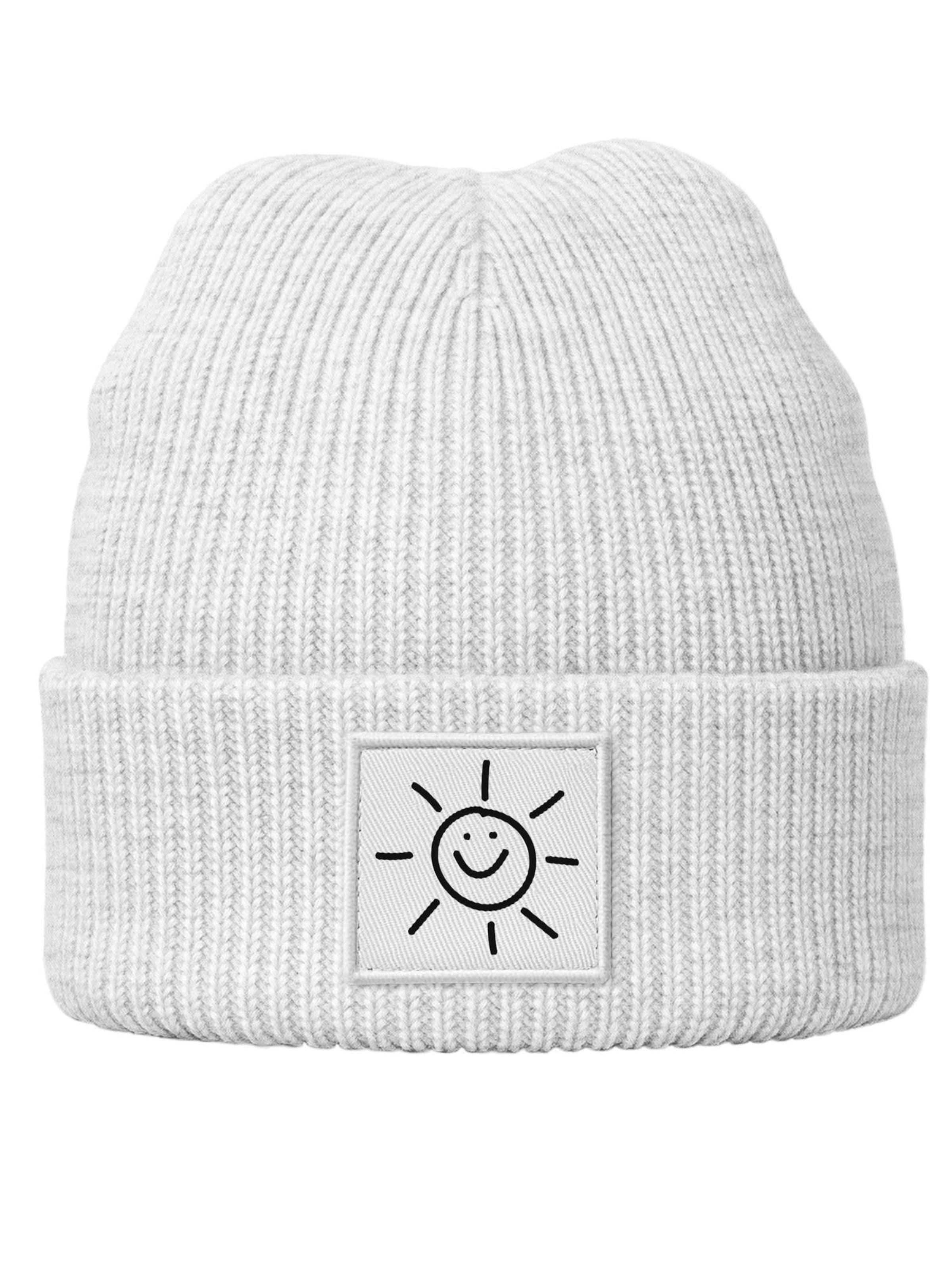 Neverless Beanie 'Sonne' in Grey: front