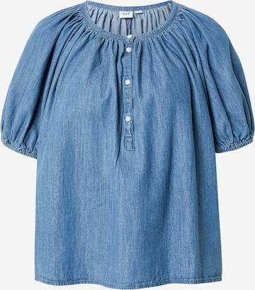 GAP Bluse 'POPOVER' i blå: forside