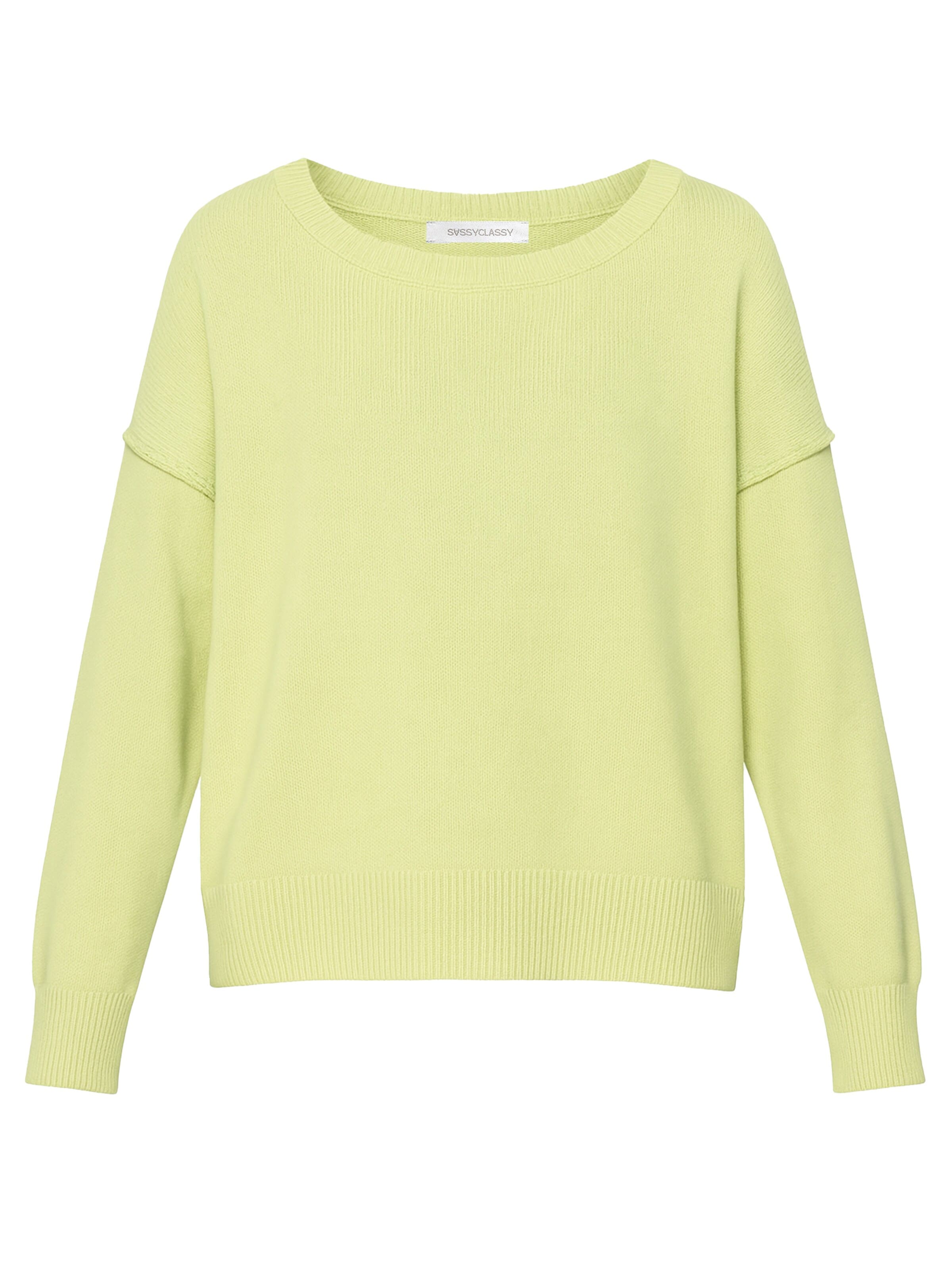 SASSYCLASSY Oversizepullover‌‌‌‌‌‌‌‌‌ in Grün: Vorderseite