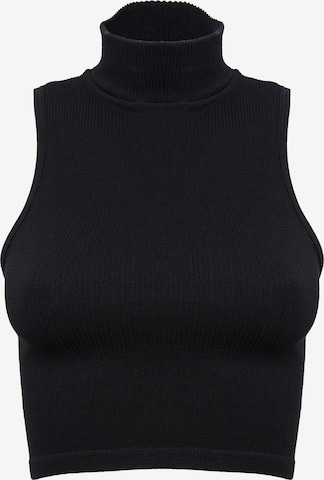 Leif Nelson Crop Top in Schwarz: predná strana