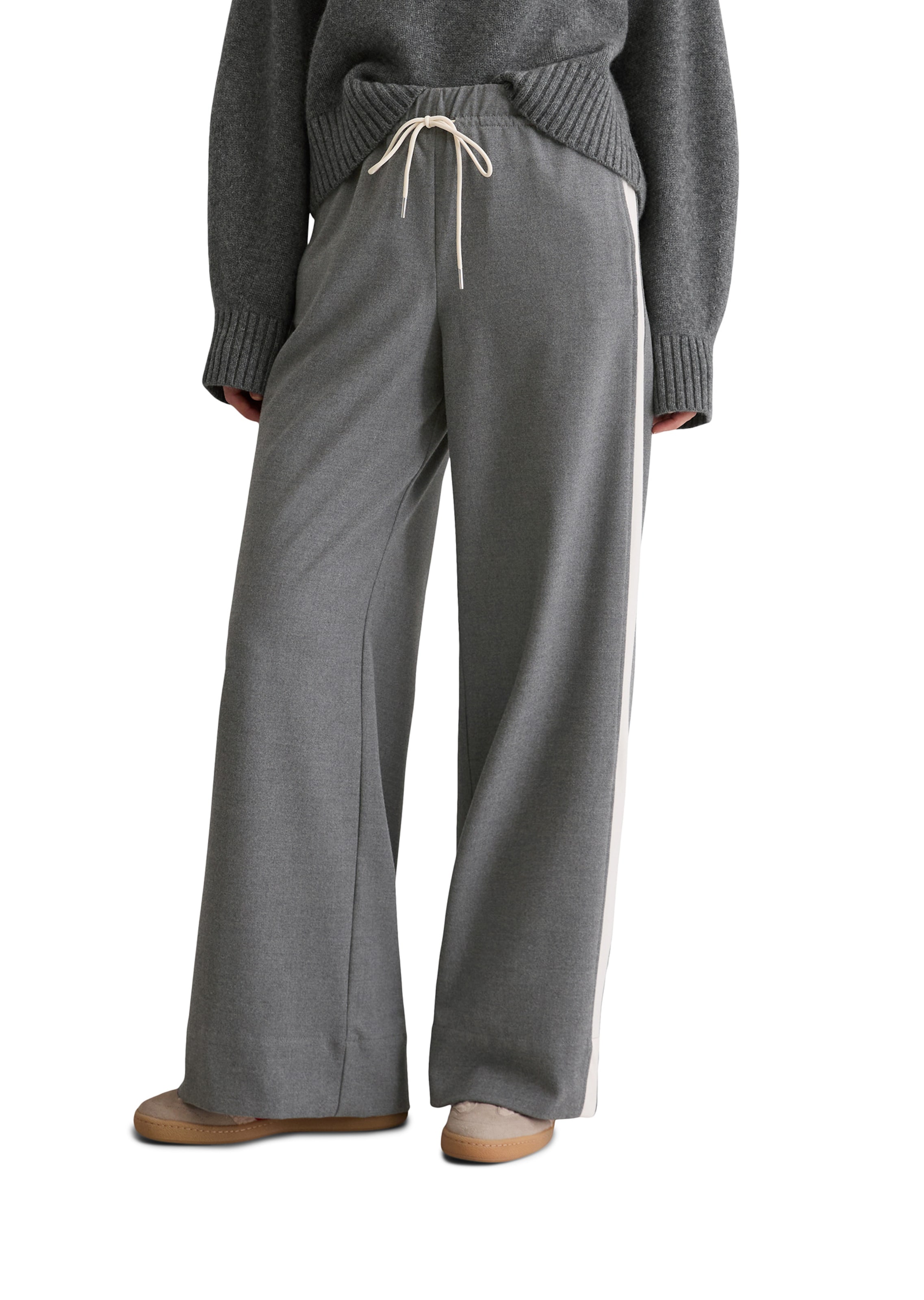 Marc O'Polo Loosefit Broek in Grijs: voorkant