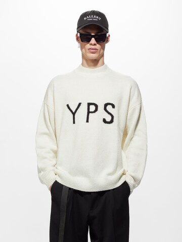 Young Poets Sweater 'Edward' in White: front