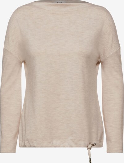 CECIL Langarmshirt in beigemeliert, Produktansicht