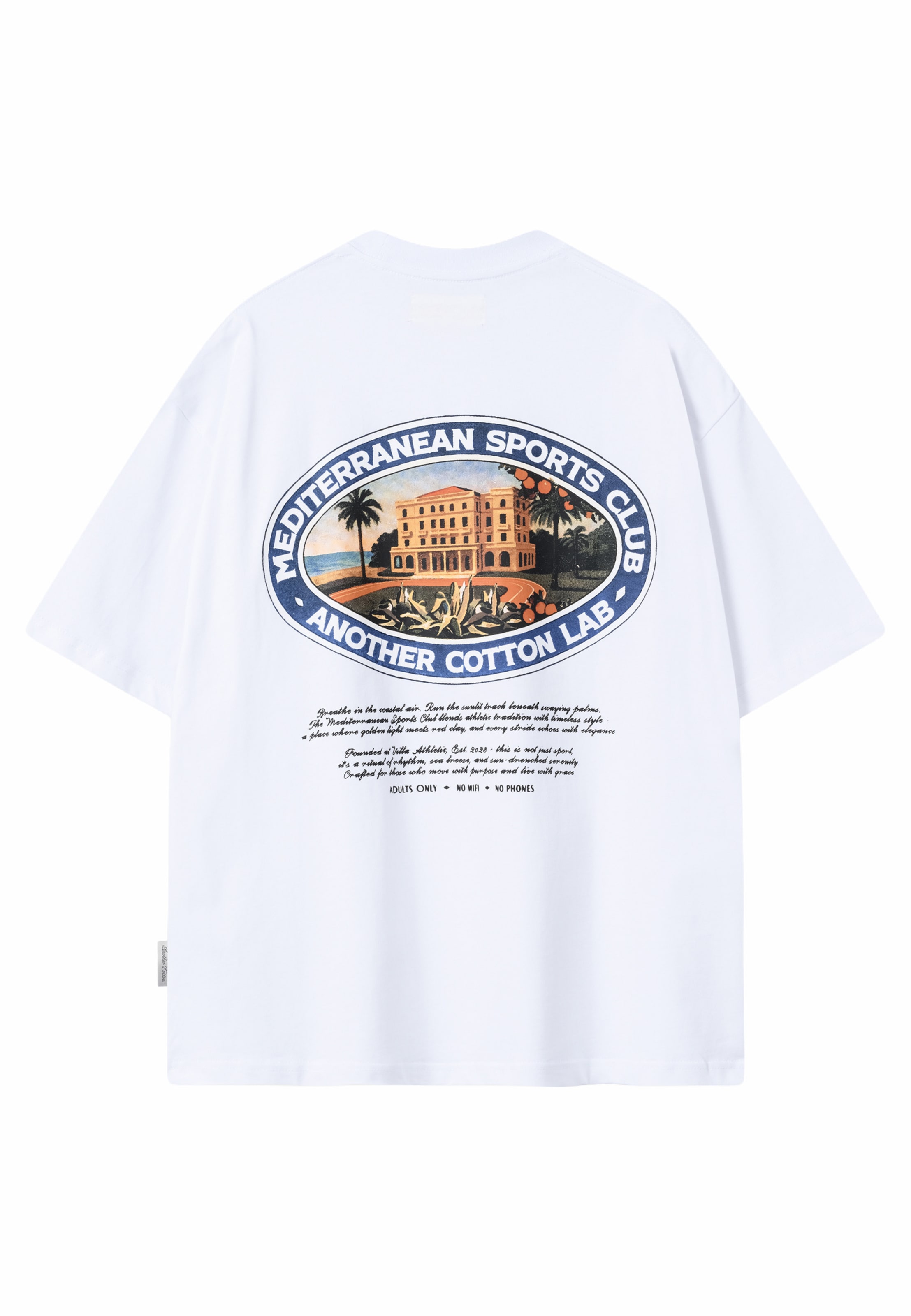 T-Shirt 'Adults Only' Another Cotton Lab en blanc