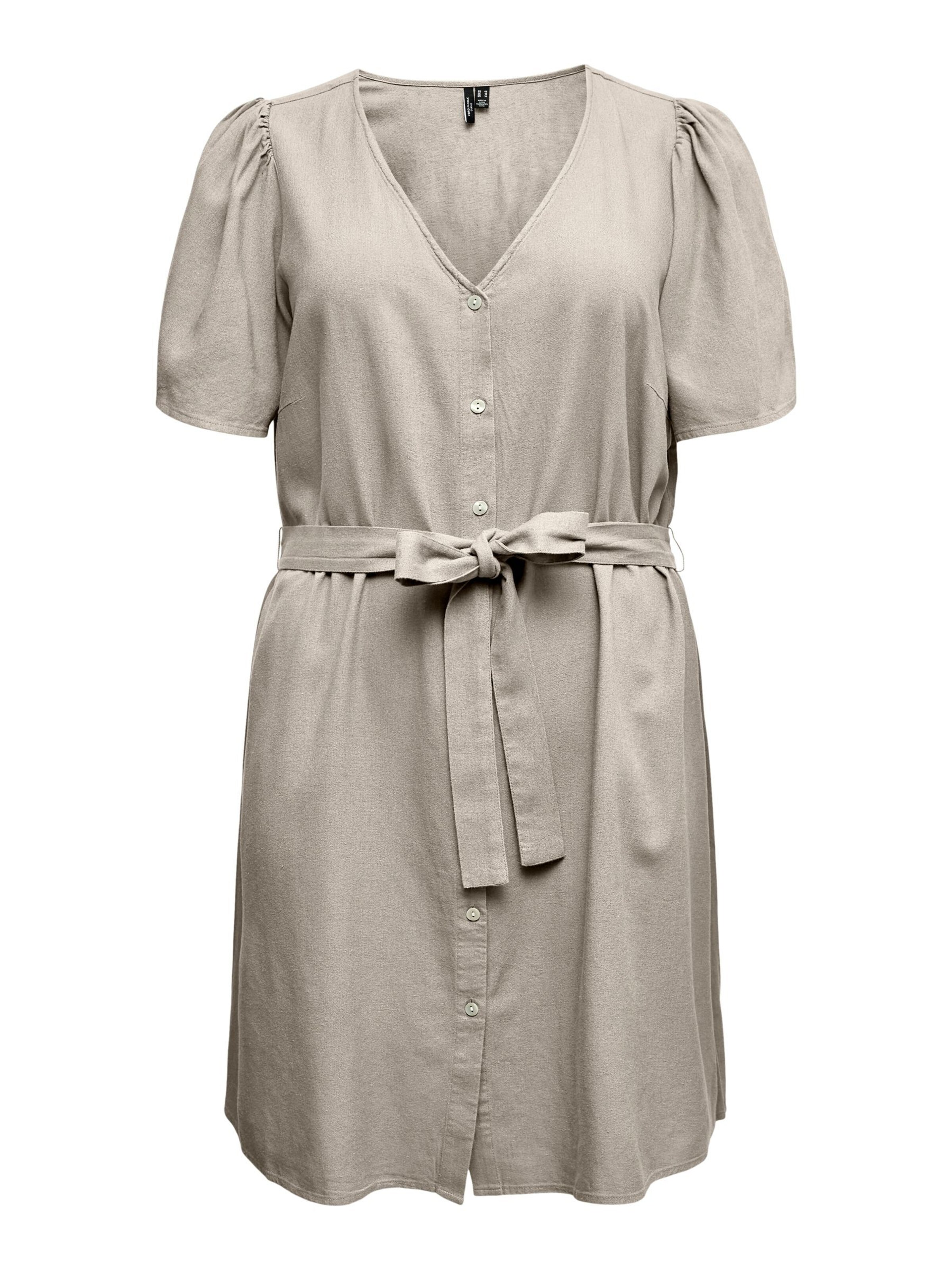 Vero Moda Curve Jurk 'VMCMymilo' in Grijs: voorkant