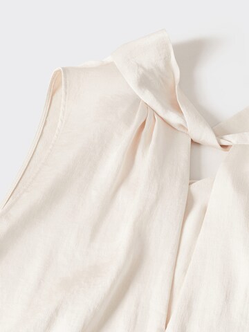 MANGO Blouse 'Lazado' in Beige