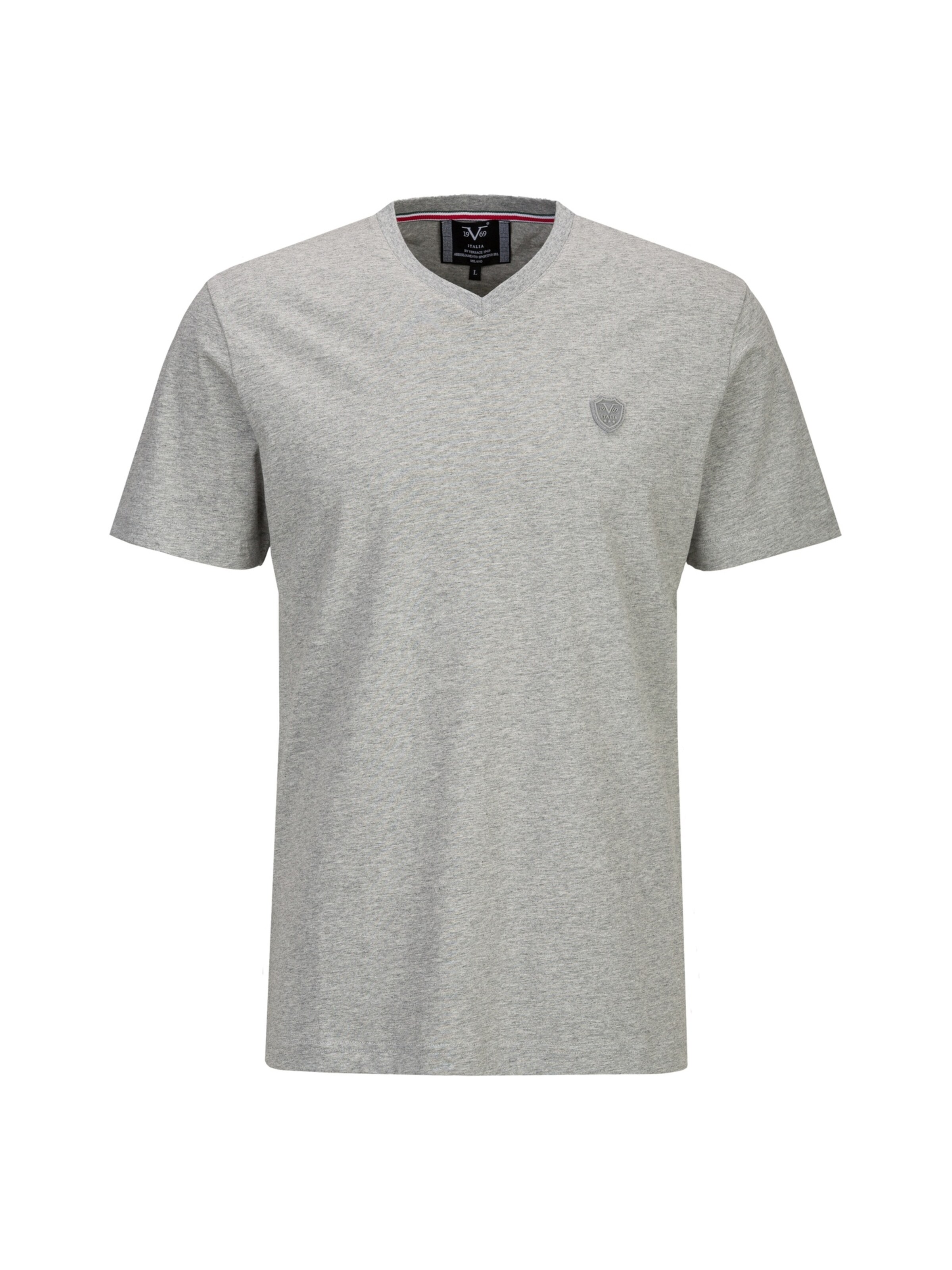 19V69 ITALIA Shirt 'Toni' in Grey: front
