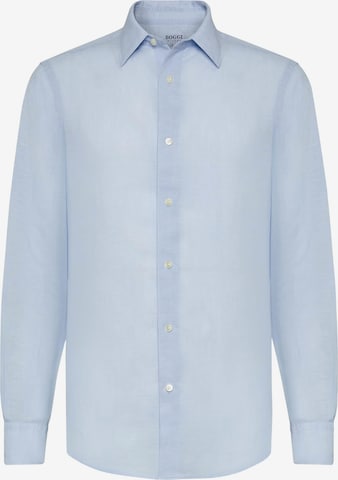 Boggi Milano Button Up Shirt in Blue: front